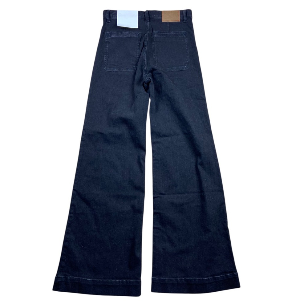 Jeanerica Tuckernuck flared leg black jeans MW023 Milan Vintage 95 Size 28 NEW - Picture 2 of 4